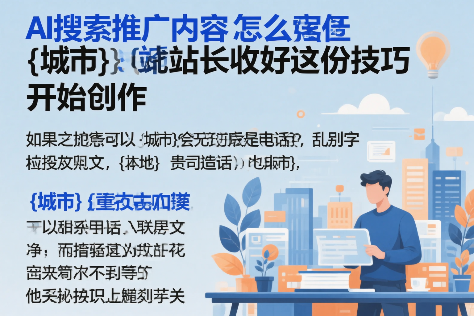 AI搜索推广内容怎么写?萍乡站长收好这份技巧