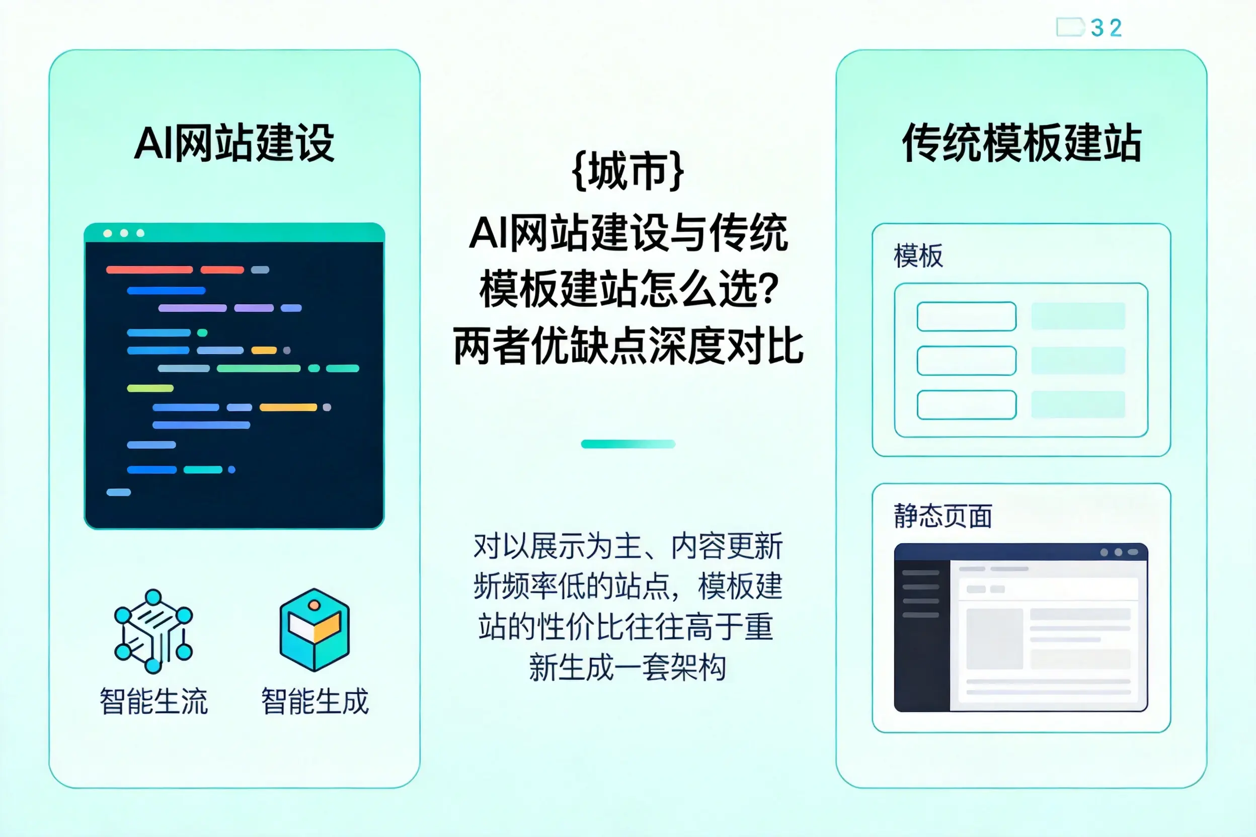 萍乡AI网站建设与传统模板建站怎么选?两者优缺点深度对比