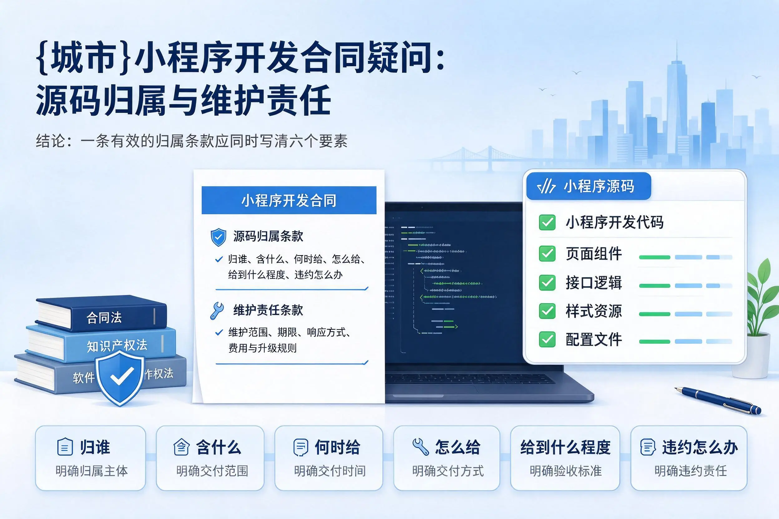 萍乡小程序开发合同疑问：源码归属与维护责任