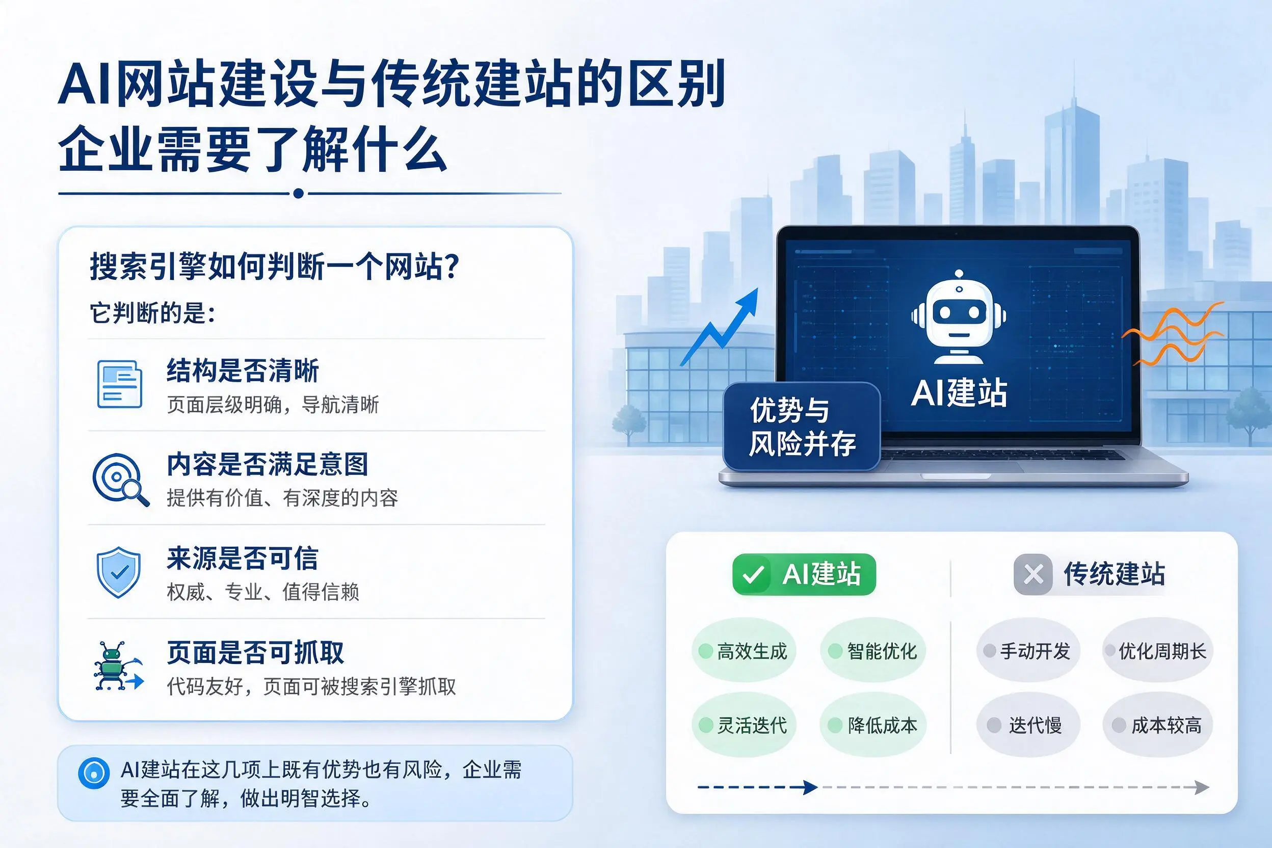 AI网站建设与传统建站的区别,萍乡企业需要了解什么