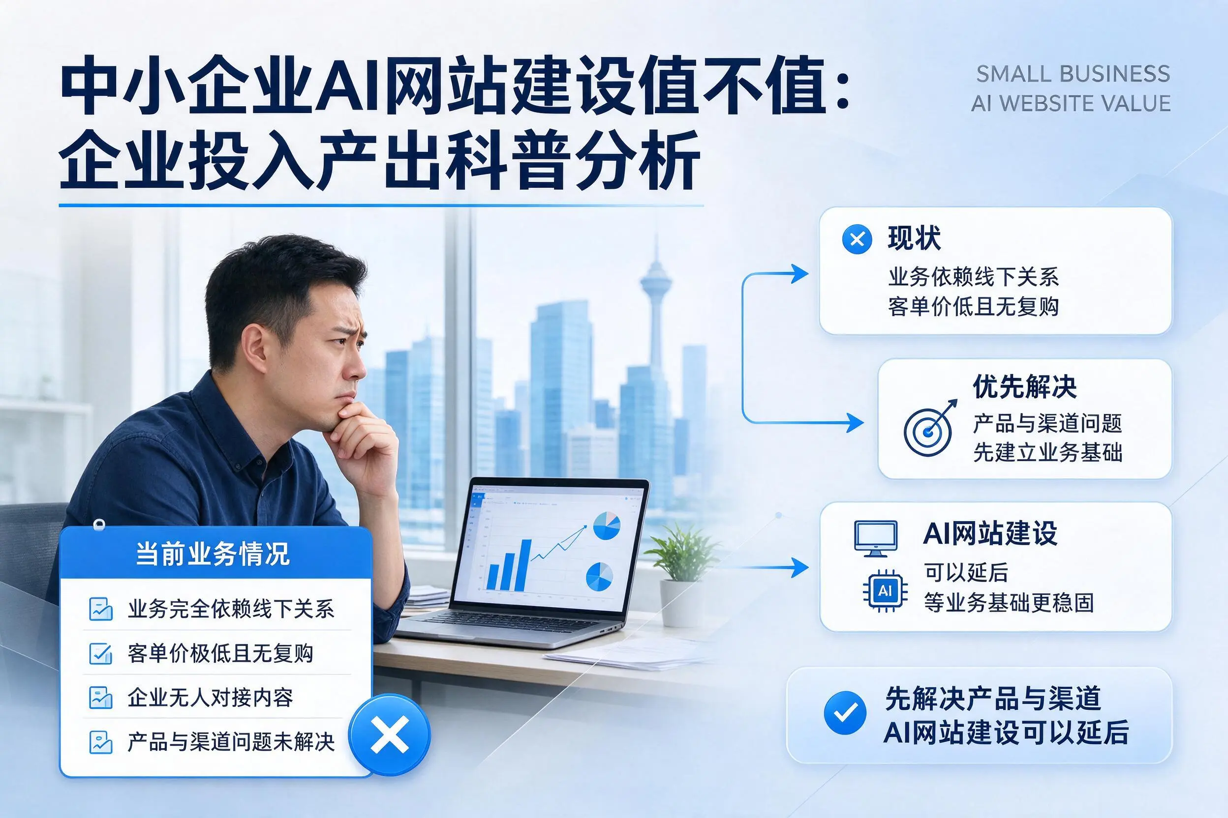 中小企业AI网站建设值不值:萍乡企业投入产出科普分析